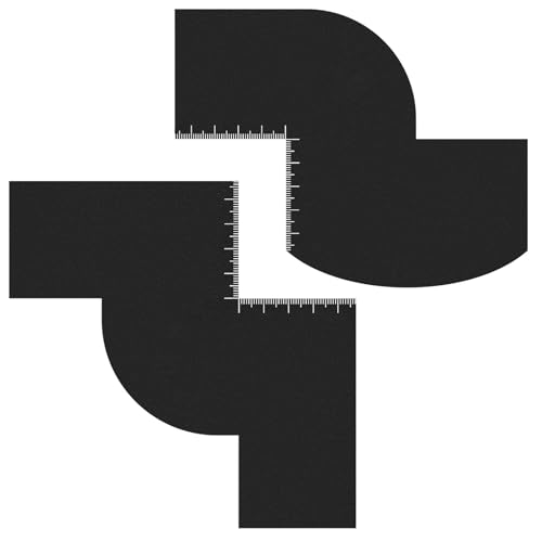 Bartformwerkzeug, Haaransätze, Friseur-Erweiterungskarte, Haarstyling-Zubehör für Männer, Shaper mit Skalen-Vorlage für Mann von Dasbsug