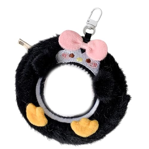 Cartoon-Tier-Plüsch-Geldbörse mit Reißverschlüssen, Taschen, Anhänger, Tasche, Charm, weiche Münzbörse für Schlafzimmer oder Büro, Dekoration, Geldbörse, Kartenhalter, D, Mass Beauty von Dasbsug