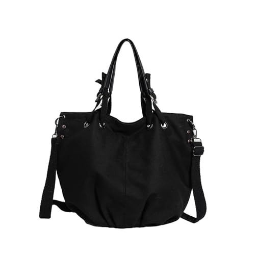 Damen-Umhängetasche mit großem Fassungsvermögen, Tragegriff oben, Canvas, Einkauf, japanischer Stil, Kuriertasche, japanischer Stil, Handtasche für Damen, modische Umhängetasche von Dasbsug