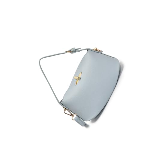 Damentasche im Retro-Stil, modische Umhängetasche, Handtasche und Geldbörse, PU-Leder, Eimer, einfache Kuriertasche, PU-Leder, Umhängetasche für Damen, modischer Eimer, einfache Schulter, blau, One von Dasbsug
