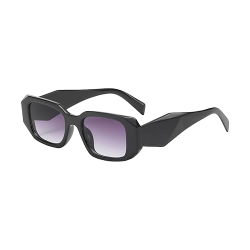 Dasbsug Asymmetrische geometrische Sonnenbrille mit rutschfesten Bügeln, 120° breite Sichtbarkeit, UV400-Schutz, Reisezubehör, asymmetrisch, sechseckig, C von Dasbsug