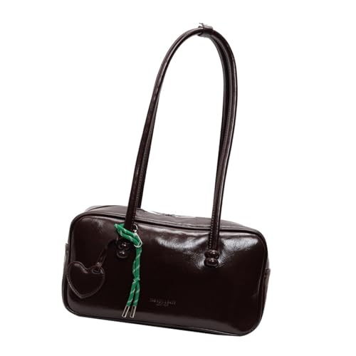 Dasbsug Damen Business Achseltasche, modische Damen-Schultertasche aus PU-Leder, Unterarm-Geldbörse für Pendler oder Freizeitausflüge, große Kapazität Handtasche, coffee, Einheitsgröße von Dasbsug