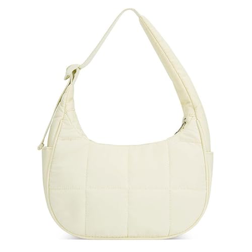 Dasbsug Damen-Umhängetasche, Achselhöhle, verstellbarer Riemen, Handtasche, passend für Unterarm-Geldbörse, gesteppt, Pendeln, Achselhöhle, verstellbarer Riemen, Handtasche, Puffer-Schultern von Dasbsug