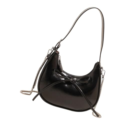 Dasbsug Damen-Umhängetasche, trendige Schultertasche, PU-Leder, Umhängetasche, süße Schleifen, Einkaufen für den täglichen Gebrauch, trendige Schultertasche, einfache Unterarm-Geldbörse, süße von Dasbsug