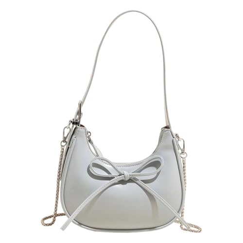 Dasbsug Damen-Umhängetasche, trendige Schultertasche, PU-Leder, Umhängetasche, süße Schleifen, Einkaufen für den täglichen Gebrauch, trendige Schultertasche, einfache Unterarm-Geldbörse, süße von Dasbsug