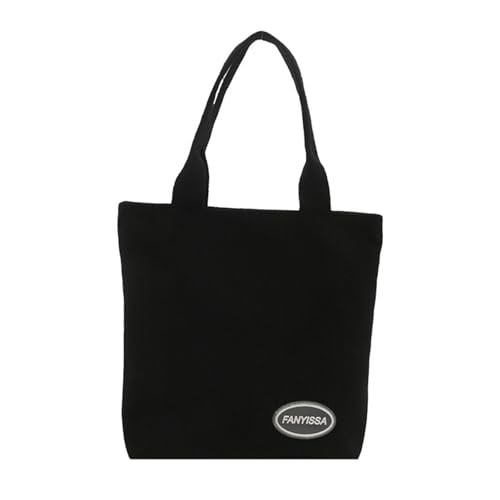 Dasbsug Elegante Kordsamt-Handtasche für den täglichen Einkauf für Büroangestellte und Studenten, leicht zu reinigen und zu pflegen, Schwarz , One Size von Dasbsug