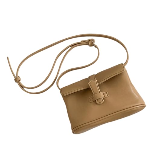 Dasbsug Elegante Umhängetasche aus PU-Leder mit verstellbarem Riemen, einzigartige Bürotasche, Geldbörse für Damen und Mädchen, PU-Crossbody-Tasche, aprikose, One Size von Dasbsug