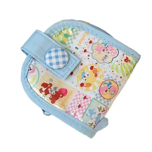 Dasbsug Kleines Portemonnaie mit fröhlichem Cartoon-Motiv, praktische Stoffkonstruktion, 4 Kartenfächer, Münzfach, kompakte Tragelösung, tragbarer Reisekarten-Organizer, babyblau, Mass Beauty Dasbsug Kleines Portemonnaie mit fröhlichem Cartoon-Motiv, praktische Stoffkonstruktion, 4 Kartenfächer, Münzfach, kompakte Tragelösung, tragbarer Reisekarten-Organizer, babyblau, Mass Beauty von Dasbsug