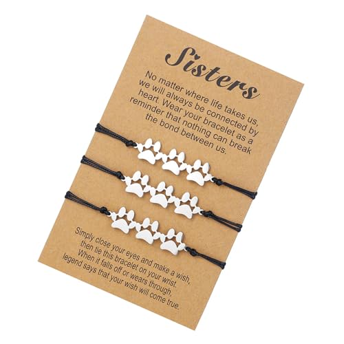 Dasbsug Kordel-Armbänder, handgefertigt, geflochtene Freundschaft, verstellbare Fußkettchen für Mädchen und Frauen, Edelstahl-Schmuck, Einheitsgröße, Wie beschrieben von Dasbsug