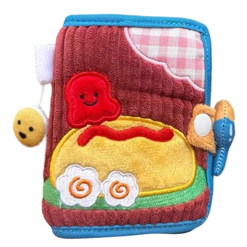 Dasbsug Lovely Dog Wallet with Card Holder Small Coin Purse Cartoon Elephant Change Short Canvas Small Cartoon Elephant Short with Card Holder Canvas, Omelett-Reis, Mass Beauty von Dasbsug