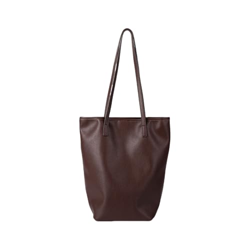 Dasbsug Moderne Beuteltasche, Handtasche, weiches PU-Leder, lockere Passform, bequeme Unterarmtasche, Unterarmtasche, stilvolle Schultertasche, coffee, One Size von Dasbsug