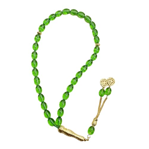Dasbsug Oval Golden Gloss Glasschmuck Handgefertigt Benutzerfreundliche Glas Armband Für Ungezwungene Oder Formelle Event Allergie Resistente Funkelnde Glasierte Perlen Schmuck Schmuck von Dasbsug