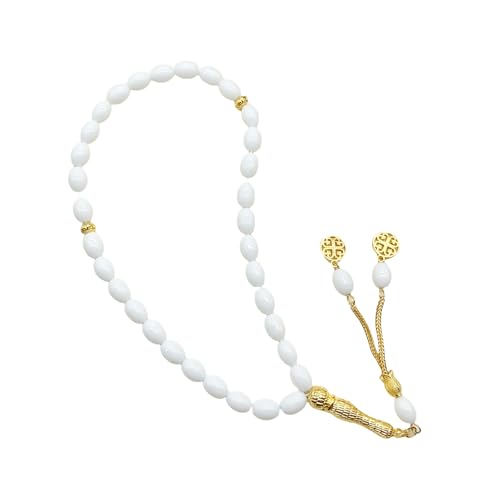 Dasbsug Oval Golden Gloss Glasschmuck Handgefertigt Benutzerfreundliche Glas Armband Für Ungezwungene Oder Formelle Event Allergie Resistente Funkelnde Glasierte Perlen Schmuck Schmuck von Dasbsug