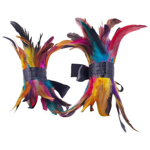 Dasbsug Punk-Rock-Fußkettchen, Feathered Fuzzy Adjustable Foot Accessories for Themed Parties Cosplay Shows and Dance Performances Fuzzy Feather Foot Halloween Accessory, Einheitsgröße, Wie von Dasbsug