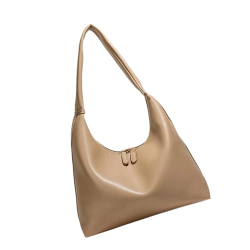 Dasbsug Schultertasche für Damen, Abendtasche, Handtasche, PU-Leder, Unterarmtasche mit Reißverschluss, einfache Hoboes-Handtasche, Clutch, Geldbörse mit Reißverschluss, aprikose, Einheitsgröße Dasbsug Schultertasche für Damen, Abendtasche, Handtasche, PU-Leder, Unterarmtasche mit Reißverschluss, einfache Hoboes-Handtasche, Clutch, Geldbörse mit Reißverschluss, aprikose, Einheitsgröße von Dasbsug