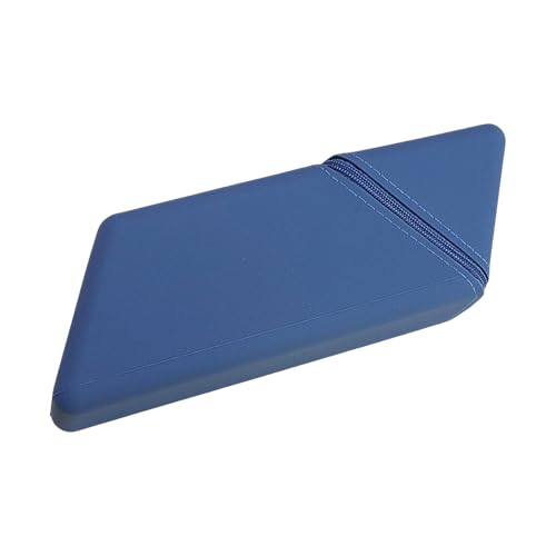 Dasbsug Silikon-Federmäppchen, Make-up-Pinselhalter, faltbare Box, große Kapazität, Stifttasche, Schule, Bürobedarf zur Aufbewahrung, faltbare Make-up-Pinselhalter, Tasche, Stiftebox, marineblau von Dasbsug