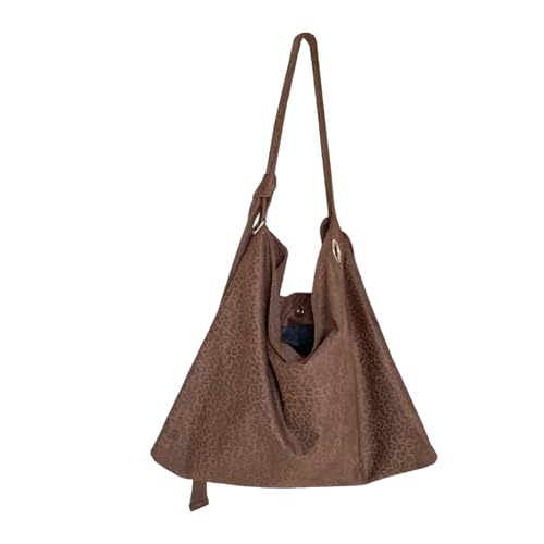 Dasbsug Übergroße Tasche mit Leopardenmuster und mehreren Tragemöglichkeiten, leicht, praktisch, Nylon, für den täglichen Gebrauch, Geschäftsreise, praktische Tasche mit Leopardenmuster, braun, One von Dasbsug