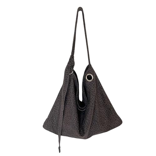 Dasbsug Übergroße Tasche mit Leopardenmuster und mehreren Tragemöglichkeiten, leicht, praktisch, Nylon, für den täglichen Gebrauch, Geschäftsreise, praktische Tasche mit Leopardenmuster, grau, One von Dasbsug