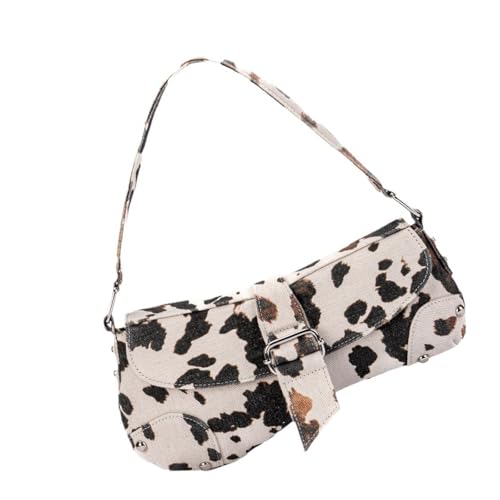 Dasbsug Umhängetasche für Damen, Abendtasche, Handtasche, Kuh, bedruckt, Achseln, mit Verschluss, Hoboes-Handtasche, trendiger Unterarm von Dasbsug
