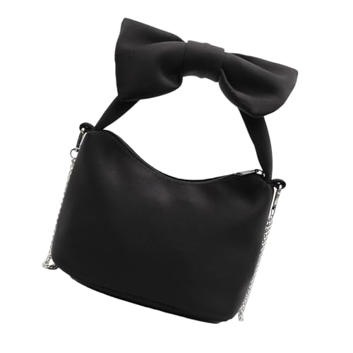 Dasbsug Umhängetasche für Damen, Umhängetasche, Schleife, Geldbörse, Clutch, Schulterhandtasche mit Reißverschluss, Handtasche, Geschenke, Crossbody-Tasche für Damen, Schwarz , One Size Dasbsug Umhängetasche für Damen, Umhängetasche, Schleife, Geldbörse, Clutch, Schulterhandtasche mit Reißverschluss, Handtasche, Geschenke, Crossbody-Tasche für Damen, Schwarz , One Size von Dasbsug