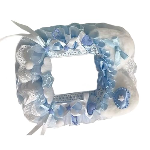 Dasbsug Vibrierende Cartoon-Kätzchen-Kartenhülle, leichter Fotokartenschutz für Geldbörse, Tasche, Organisation, Plüsch, Foto-Ausweishülle, blau von Dasbsug