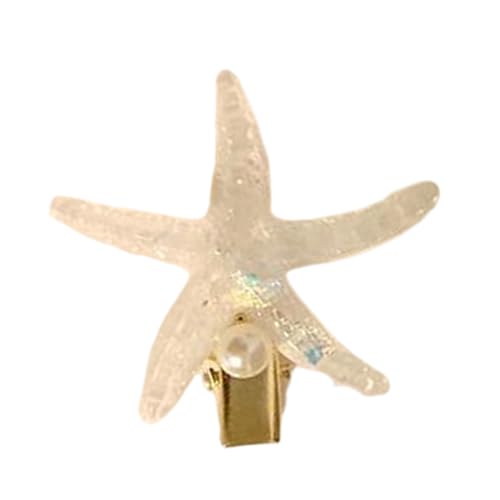 Elegante Haarspange in Seestern-/Muschelform, Accessoire für Küstenoutfits, Schmuck, Mode-Accessoires für Mädchen, Seestern, Muschel-Clip von Dasbsug