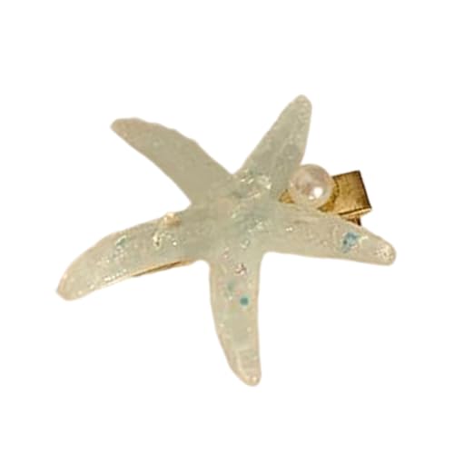 Elegante Haarspange in Seestern-/Muschelform, Accessoire für Küstenoutfits, Schmuck, Mode-Accessoires für Mädchen, Seestern, Muschel-Clip von Dasbsug