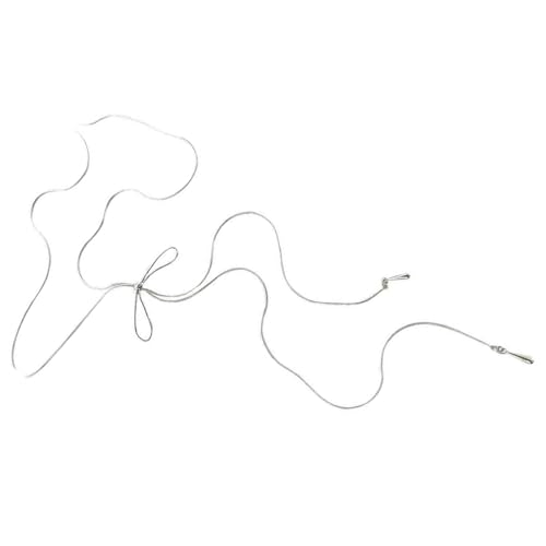 Elegante Halskette mit geometrischer Schleife, lange Quasten, für Damen und Mädchen, trendige Pulloverkette, verstellbare Länge, vielseitige Halskette von Dasbsug
