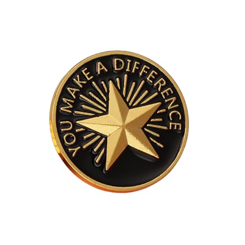 Elegante Zink-Legierung, Stern, emaillierte Nadel, vibrierende Farbe, Zubehör, tragbar für Kinder und trendige Erwachsene, stilvolles Outfit, Schmuck-Accessoire von Dasbsug