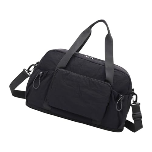 Faltbare Gepäcktasche aus Oxford-Gewebe, Turnbeutel mit Nass- und Trocken-Aufbewahrungsfach für Sportausrüstung und Geschäftsreisen, mehrere Fächer, Reisetaschen, Schwarz , Mass Beauty von Dasbsug