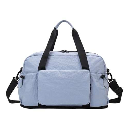 Faltbare Gepäcktasche aus Oxford-Gewebe, Turnbeutel mit Nass- und Trocken-Aufbewahrungsfach für Sportausrüstung und Geschäftsreisen, mehrere Fächer, Reisetaschen, blau, Mass Beauty von Dasbsug
