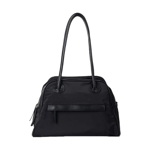 Große Kapazität, Nylon-Umhängetasche, lässige Achsel-Geldbörse, stilvolle Handtasche für Pendler, Einkaufen und den täglichen Gebrauch, unverzichtbare Handtasche für den täglichen Gebrauch, Schwarz von Dasbsug