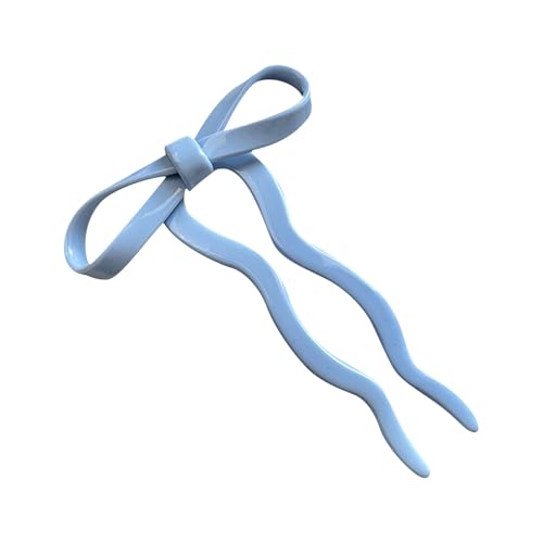 Haarnadeln in Schleifenform, groß, französische Acetat-Gabel für Damen, eleganter Duttstab, modische Haarteile, Ornament-Haarnadeln für den täglichen Gebrauch von Dasbsug