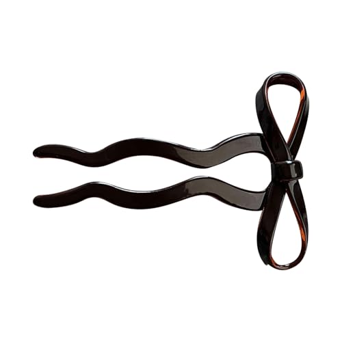 Haarnadeln in Schleifenform, groß, französische Acetat-Gabel für Damen, eleganter Duttstab, modische Haarteile, Ornament-Haarnadeln für den täglichen Gebrauch von Dasbsug