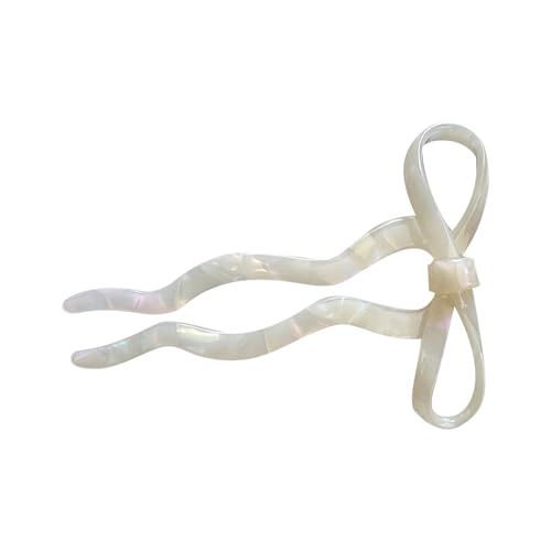 Haarnadeln in Schleifenform, groß, französische Acetat-Gabel für Damen, eleganter Duttstab, modische Haarteile, Ornament-Haarnadeln für den täglichen Gebrauch von Dasbsug