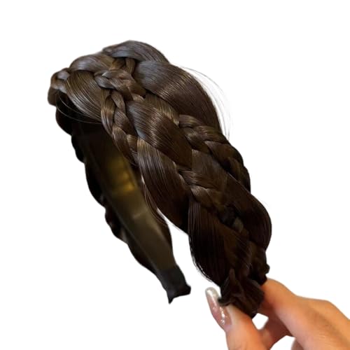 Haarteil mit 7 Strängen, natürliches Design, geflochtener Haarreif, Haarschmuck, natürlich aussehende Haarverlängerung für Damen von Dasbsug