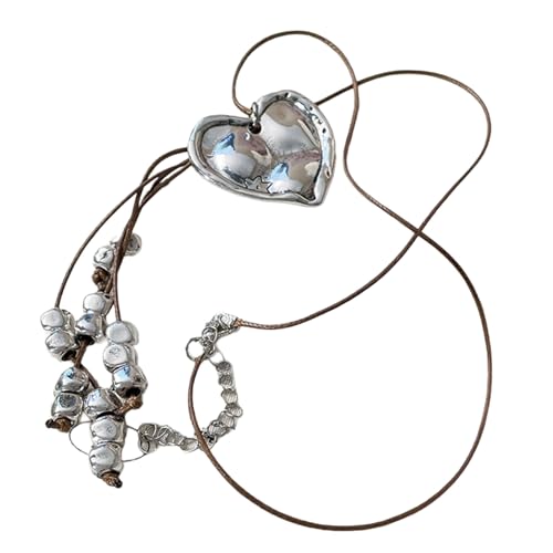 Halskette mit Quasten aus Metalllegierung, entworfen für Frauen, die Mode und Romantik in ihrer Schmuckkollektion suchen von Dasbsug