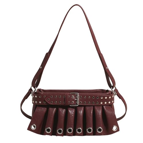 Herbst Winter Crossbody Tasche für Frauen Retro Schulter Achsel Trendy Achsel Mode Handtasche Pendeln Frauen Handtasche Schulter Retro Crossbody Stilvolle Achsel für den Alltag, a, One Size von Dasbsug