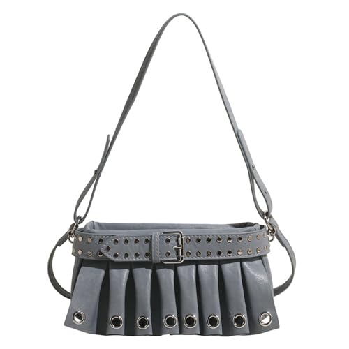 Herbst Winter Crossbody Tasche für Frauen Retro Schulter Achsel Trendy Achsel Mode Handtasche Pendeln Frauen Handtasche Schulter Retro Crossbody Stilvolle Achsel für den Alltag, blau, One Size von Dasbsug