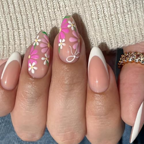 Künstliche Fingernägel, zum Aufkleben, zum Aufdrücken, für Damen und Mädchen, Acryl, transparent von Dasbsug