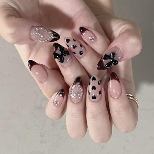 Künstliche Fingernägel zum Aufkleben auf Schleifen zum Aufdrücken für Damen und Mädchen, Design für künstliche Nägel von Dasbsug