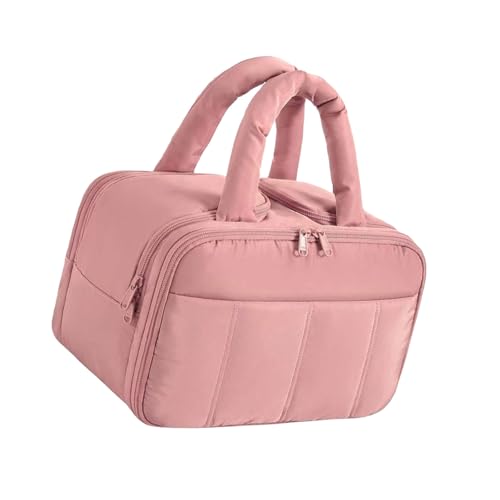 Kulturbeutel für Damen, große Kapazität, Make-up-Tasche, geräumige Kosmetiktasche mit Griff für effiziente Organisation, Make-up-Tasche für Damen, a, Mass Beauty von Dasbsug