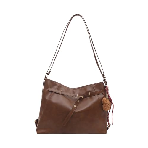 Modische Damen-Rucksäcke, Geldbörse, Mehrzweck-Design, wandelbare Umhängetasche, Umhängetasche, Reisetasche, Multifunktions-Schultertasche, Brauner Plus-Anhänger, One Size von Dasbsug