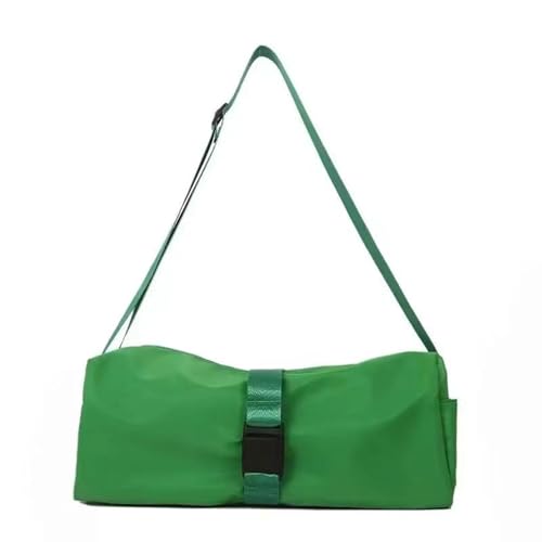 Modische Schultertasche Hobos Crossbody Solid Casual Reißverschluss Große Kapazität Damen Herren Pendeln Casual Schultertasche, Grün., Small money von Dasbsug