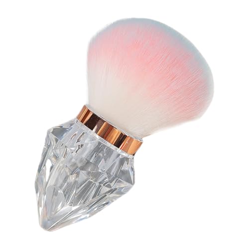 Nagelkunst-Puder-Entferner-Pinsel mit Kristallgriff, Nagelkunst-Reinigungspinsel für Make-up oder Maniküre, Salon-Nagelwerkzeuge von Dasbsug