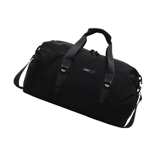 Oxford Fitness-Umhängetasche, wasserabweisend, Mehrzweck-Schultertasche für Sport, Reisen, Fitnessstudio, Essentials, verstellbarer Riemen, Turn-Schultertasche, Schwarz , Mass Beauty von Dasbsug