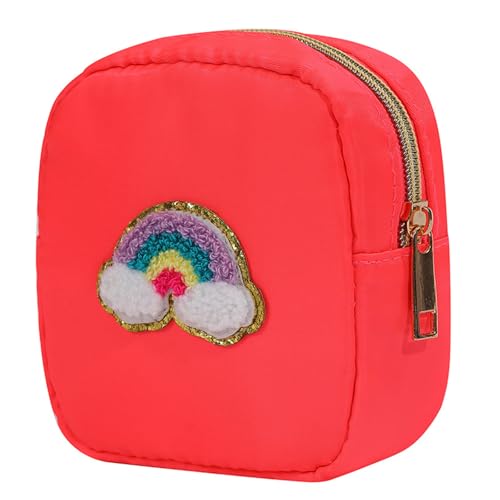 Praktische Nylon-Make-up-Tasche, modische Kameratasche, lässige Kosmetiktasche für den täglichen Gebrauch und Reiseorganisation, Reise-Make-up-Organizer, Roter Regenbogen, Mass Beauty Praktische Nylon-Make-up-Tasche, modische Kameratasche, lässige Kosmetiktasche für den täglichen Gebrauch und Reiseorganisation, Reise-Make-up-Organizer, Roter Regenbogen, Mass Beauty von Dasbsug