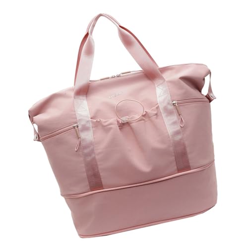 Praktischer Turnbeutel mit separaten Taschen für nasse und trockene Taschen, erweiterbare Reisetasche, Schultertasche, Handtasche für Fitness, Pendeln, leichte Business-Reisetasche, a, Mass Beauty von Dasbsug