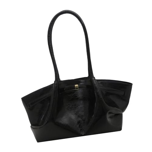 Schlichte Damen-Umhängetasche, lässige Handtasche, passend zu Achseln, große Kapazität, Achselhöhle, PU-Leder, Pendeln, große Kapazität, Schulter für Damen, einfache Achsel-Handtasche, Pendeln von Dasbsug