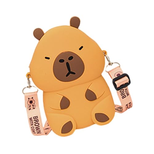 Schöne Tier-Umhängetasche, Silikon-Schultertasche, Cartoon-Motiv, Kinderzubehör, Taschen für Teenager und Tierliebhaber, Geschenktasche, e, One Size von Dasbsug